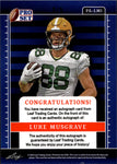 2023 Luke Musgrave Leaf Pro Set Metal ROOKIE PORTRAIT PINK CRYSTALS AUTO 2/5 AUTOGRAPH RC #PA-LM1 Green Bay Packers