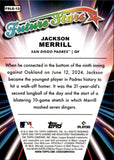 2024 Jackson Merrill Topps Chrome Logofractor Edition GREEN REFRACTOR 28/99 #FSLE-12 San Diego Padres