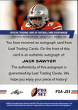 2022 Jack Sawyer Leaf Pro Set BLUE ROOKIE AUTO AUTOGRAPH #PSA-JS1 Pittsburgh Steelers