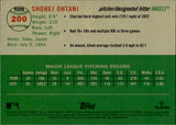 2023 Shohei Ohtani Topps Chrome Platinum Anniversary #200 Anaheim Angels