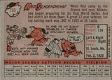 1958 Red Schoendienst Topps #190 Milwaukee Braves BV $50