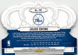 2017-18 Julius Erving Panini Crown Royals CRYSTAL DIE CUT 84/99 #185 Philadelphia 76ers HOF