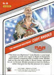 2023 "The American Nightmare" Cody Rhodes Donruss Elite ASPIRATIONS RED 12/53 #56 Monday Night Raw