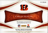 2020 Carlos Dunlap Panini Immaculate JUMBO NUMBERS PATCH 12/25 RELIC #IL45 Cincinnati Bengals