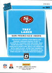 2021 Trey Lance Donruss Optic HOLO SILVER RATED ROOKIE RC #203 San Francisco 49ers