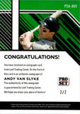 2024 Andy Van Slyke Leaf Pro Set PURPLE SHIMMER AUTO 7/7 AUTOGRAPH #PSA-AVS Pittsburgh Pirates