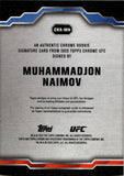 2025 Muhammadjon Naimov Topps Chrome ROOKIE AUTO AUTOGRAPH RC #CRA-MN Featherweight
