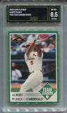 2001 Albert Pujols Fleer Platinum TEAM LEADERS ROOKIE RC GMA 8.5 #435 St. Louis Cardinals 7606