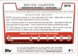 2012 Bryce Harper Bowman PROSPECTS SILVER ICE #BP10 Washington Nationals