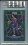 2021-22 Cade Cunningham Panini Prizm GREEN ROOKIE RC BGS 9 #282 Detroit Pistons 5037