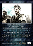 2022 Gethin Anthony as Renly Rittenhouse Game of Thrones The Complete Series Volume 2 BLUE AUTO AUTOGRAPH #_GEAN 2