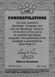 2007 Stan Musial Sportskings SILVER AUTO AUTOGRAPH #A-SM St. Louis Cardinals HOF