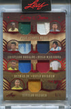 2026 Pele Lionel Messi Cristiano Ronaldo Diego Maradona Neymar Jr. David Beckham Ronaldo Nazario Leaf Glory of the Game THE 7 RED FOIL 7 PIECE JERSEY 5/5 RELIC #T7-13 Soccer Greats