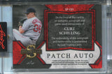 2025 Curt Schilling Leaf Spectacular RAINBOW FOIL JUMBO PATCH AUTO 2/2 AUTOGRAPH RELIC #SP-CS1 Boston Red Sox