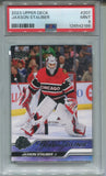 2023-24 Jaxson Stauber Upper Deck Series 1 YOUNG GUNS ROOKIE RC PSA 9 #207 Chicago Blackhawks 2186