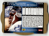 1996 Barry Sanders Upper Deck SPx DIE CUT GOLD #16 Detroit Lions HOF