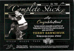 2021-22 Terry Sawchuk Leaf Lumber STICK BLADE TAPE TRIPLE 4/7 RELIC #CS-TS1 Detroit Red Wings HOF