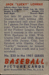 1951 Jack Lohrke Bowman #235 New York Giants BV $20