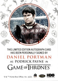 2022 Daniel Portman as Podrick Payne Rittenhouse Game of Thrones Volume 2 RED INK AUTO AUTOGRAPH #_DAPO 2