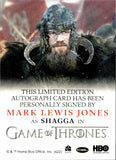2022 Mark Lewis Jones as Shagga Rittenhouse Game of Thrones The Complete Series 2 FULL BLEED AUTO AUTOGRAPH #_MLJO 2