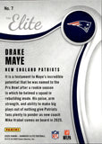2025 Drake Maye Donruss Elite THE ELITE 437/799 #7 New England Patriots