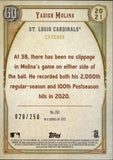 2021 Yadier Molina Topps Gypsy Queen INDIGO 020/250 #282 St. Louis Cardinals