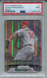 2015 Adam Wainwright Panini Prizm HOLO SILVER PSA 9 #17 St. Louis Cardinals 0970