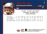 2002 Tom Brady Fleer Maximum #1 New England Patriots