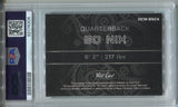 2023 Bo Nix Autograph Wild Card QB1 ON THE CLOCK RED MOJO TEAL ROOKIE AUTO 1/1 PSA 8 #BN2A OREGON DUCKS DENVER BRONCOS