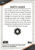 2023 Darth Vader Topps Chrome Star Wars #FA-1 FIRST APPEARANCES SP