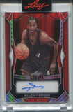 2025 Allen Iverson Autograph Leaf Metal Basketball 09/10 #MA-AI1 AUTO PHILADELPHIA 76ERS