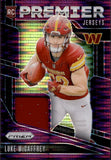 2024 Luke McCaffrey Panini Prizm PREMIER JERSEYS PURPLE PULSATR ROOKIE JERSEY Washington Commanders PJ-LMY