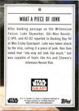 2023 What A Piece Of Junk Topps Chrome Star Wars Galaxy #60 170/199 AQUA REFRACTOR