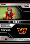 2024 Luke McCaffrey Panini Prizm PREMIER JERSEYS PURPLE PULSATR ROOKIE JERSEY Washington Commanders PJ-LMY