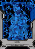 2023 Han Solo Topps Star Wars High-Tek #3 08/50 BLUE WEB REFRACTOR