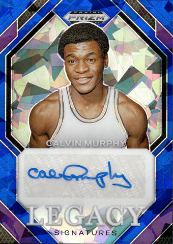 2024 Calvin Murphy Panini Prizm Draft Picks BLUE CRACKED ICE LEGACY SIGNATURES AUTO 10/75 #LS-CVM Houston Rockets HOF