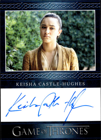 2022 Keisha Castle-Hughes as Obara Sand Rittenhouse Game of Thrones The Complete Series Volume 2 BLUE AUTO AUTOGRAPH #_KECH 1