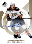 2024-25 Leo Carlsson Upper Deck SP Authentic LIMITED AUTO AUTOGRAPH #29 Anaheim Ducks