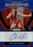 2024 Chelsea Green Panini Prizm WWE BLUE SUPERSTAR AUTO 02/49 AUTOGRAPH #SA-CGR Monday Night Raw