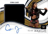 2024 Cora Jade Panini Immaculate WWE JUMBO SHIRT AUTO 92/99 AUTOGRAPH RELIC #PM-CJD NXT