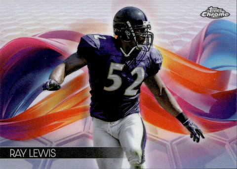 2024 Ray Lewis Topps Chrome SP HELIX #HX-19 Baltimore Ravens HOF