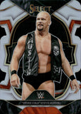 2023 "Stone Cold' Steve Austin Panini Select WWE CONCOURSE LEVEL SILVER DIE CUT #37 WWE Legend