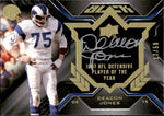 2009 Decan Jones Upper Deck Black AUTO 17/50 AUTOGRAPH #BPS-DJ Los Angeles Rams HOF