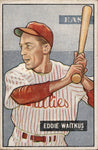 1951 Eddie Waitkus Bowman #28 Philadelphia Phillies BV $20