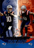 2025 Drake Maye Stefon Diggs Topps Signature Class BLUE PARAMOUNT PAIRINGS 5/5 #PP-4 New England Patriots