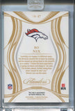 2025 Bo Nix Panini Flawless RUBY RED 16/25 #17 Denver Broncos