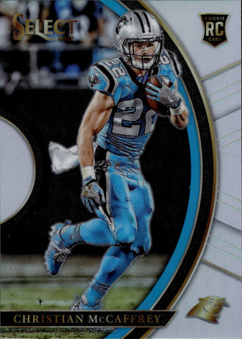 2020 Select CHRISTIAN MCCAFFREY Blue Checker Die Cut Concourse #7