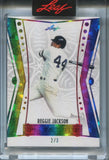2025 Reggie Jackson Leaf Spectacular RAINBOW FOIL 2/3 #73 New York Yankees HOF