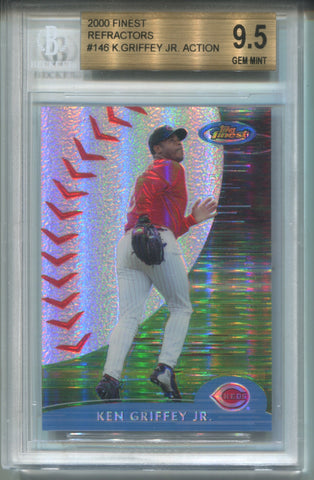 2000 Ken Griffey Jr. Topps Finest REFRACTOR BGS 9.5 #146 Cincinnati Reds HOF 6421
