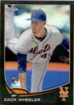 2013 Zack Wheeler Topps Chrome Update BLACK REFRACTOR ROOKIE 84/99 RC #MB-32 New York Mets